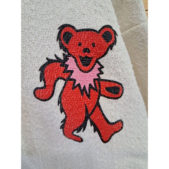 Grateful Dead Dancing Bears Swirl Baja Hoodie M Cotton Multicolor Unisex Retro - Picture 6 of 13